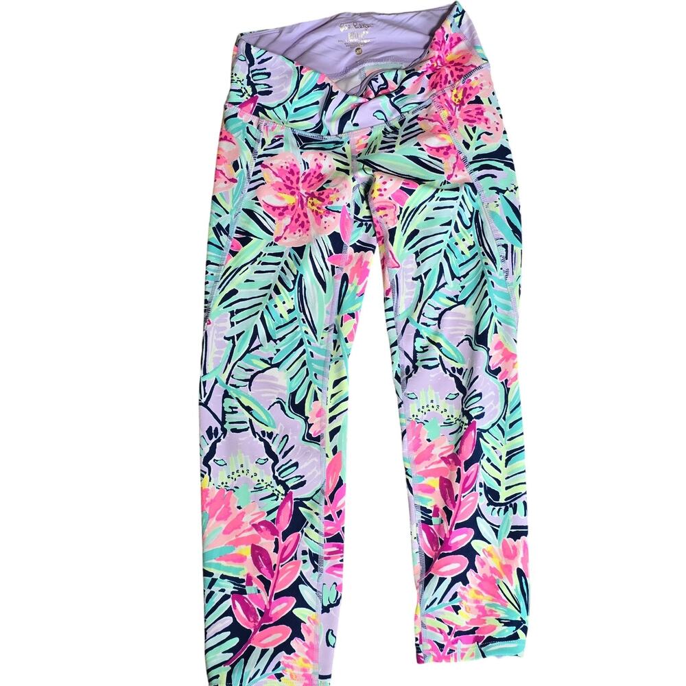 Lilly Pulitzer Leggings Womens XS Luxletic High Rise Floral Stretch